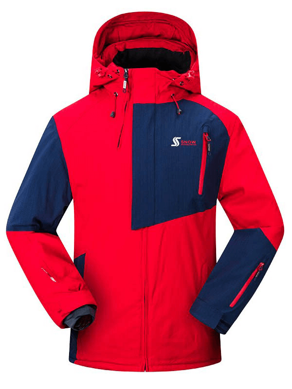 Veste de ski et de snowboard imperméable à fermeture éclair avec poches intérieures - SPF0915 